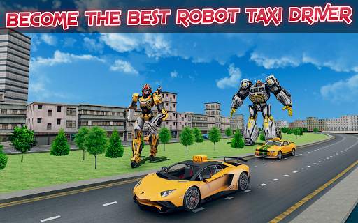 Robot Car Taxi: Future Robot T screenshot 3