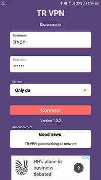 TR VPN screenshot 1