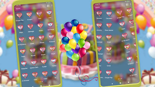 Happy Birthday Launcher Theme screenshot 2