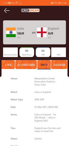 CricDream - Live IPL Cricket Score, Odds, News screenshot 5