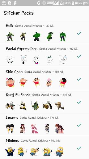 Stickery-Whatsapp stickers,WAstickerApps screenshot 1