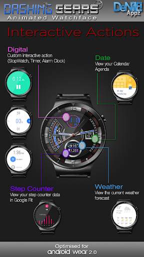 Dashing Gears HD WatchFace Widget & Live Wallpaper screenshot 3