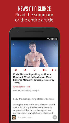 Sportfusion - WWE News Edition screenshot 4