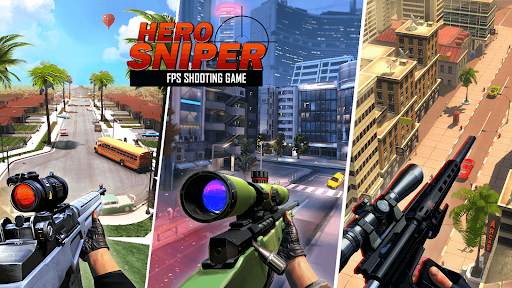 Hero Sniper FPS Shooting Games screenshot 6