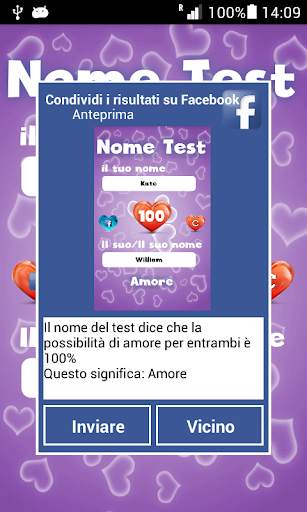 Test nome dell'amore - scherzo - Prank App screenshot 3