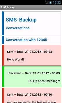SMS Backup screenshot 4