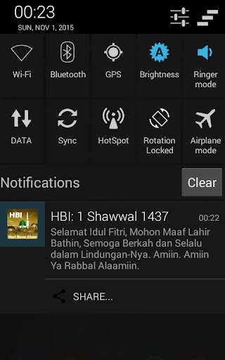 Hari Besar Islam   Notifikasi скриншот 1