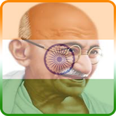 चेहरे पर भारतीय ध्वज आइकन