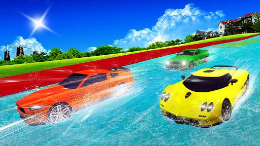 Water Slide Car Racing adventure 2019 screenshot 2