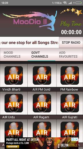 Moodio II –Radio Streaming App, Air Music screenshot 2