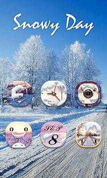 Snowy Day V Launcher Theme screenshot 1