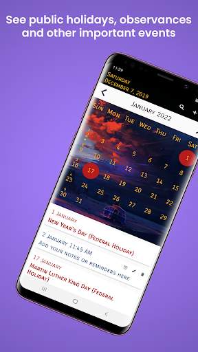 US Calendar with Holidays 2023 screenshot 5