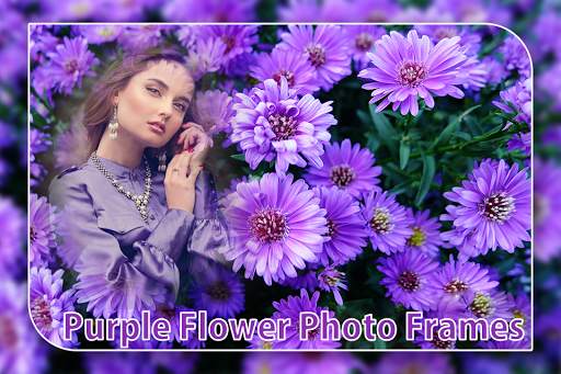 Purple Flowers Photo Frame screenshot 4