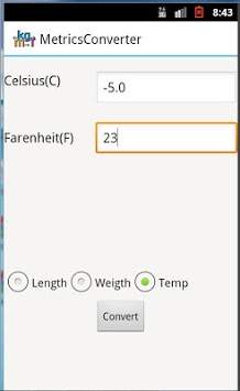 Metric Converter screenshot 2