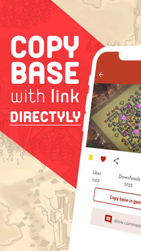 Clash base layouts with link скриншот 2