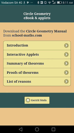 Interactive Circle Geometry screenshot 1