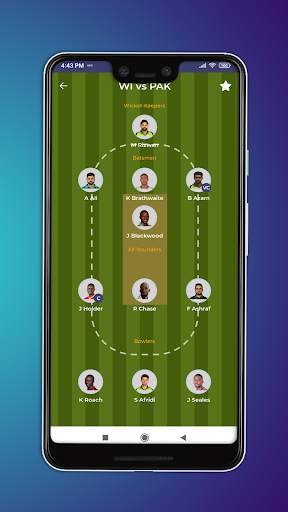DT11 Dream Team 11 - Teams for DreamXI, My11circle скриншот 1