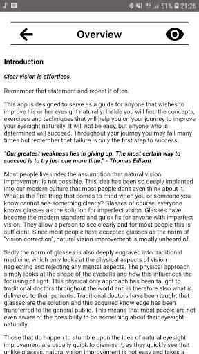 Vision: Natural Eyesight Improvement screenshot 2