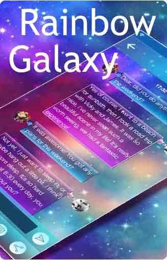 Rainbow Galaxy Emoji Keyboard स्क्रीनशॉट 5