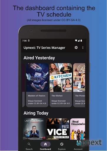 UpNext TV Series Manager 1 تصوير الشاشة