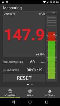 Radiation detector Atom Simple screenshot 1