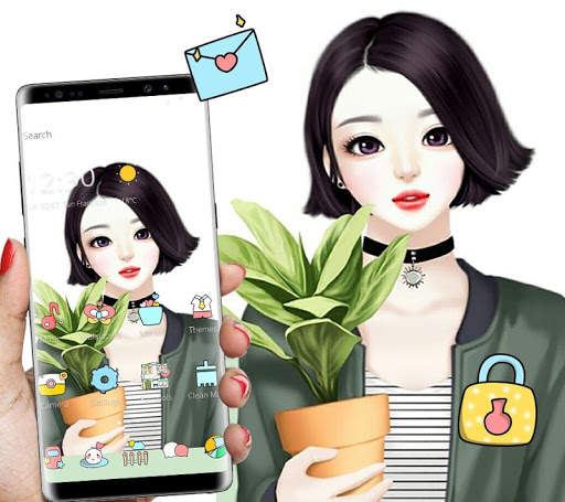 Sweet Lovely Matil Girl Theme screenshot 4
