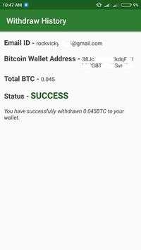 Bitcoin Miner Earn using Phone screenshot 6