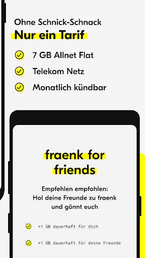 fraenk: Mobile Contract App screenshot 3