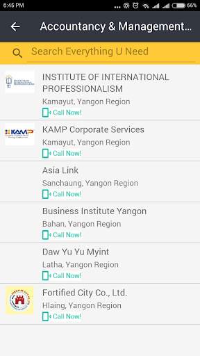 Yangon Directory screenshot 2