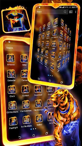 Fractal Tiger Launcher Theme screenshot 2