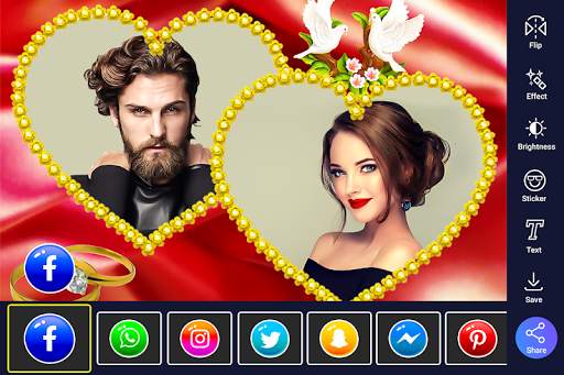Love Heart Photo Frame 6 تصوير الشاشة