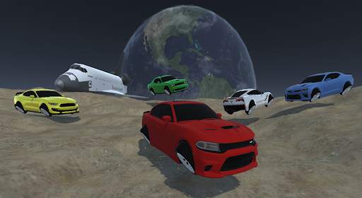 Space Car Charger Drag Racing Drift Simulator Game screenshot 1