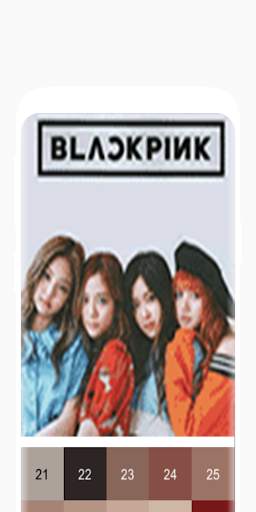 Blackpink Pixel Art | K-pop Color by Number screenshot 1
