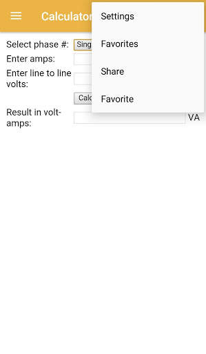 Electrical Calculator скриншот 4