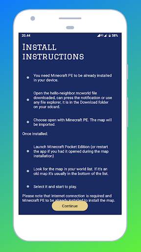 Map The Helo Neighbor for MCPE screenshot 4