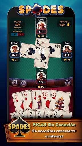 Spades - Sin Conexión screenshot 1