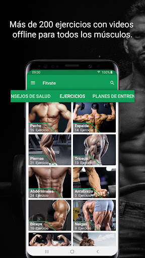 Fitvate - Entrenamiento en Gym screenshot 1