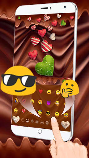 Colorful Heart Chocolate Keyboard स्क्रीनशॉट 3