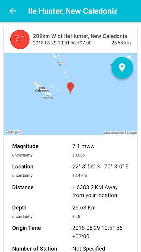 Gempa - USGS Earthquakes report स्क्रीनशॉट 4