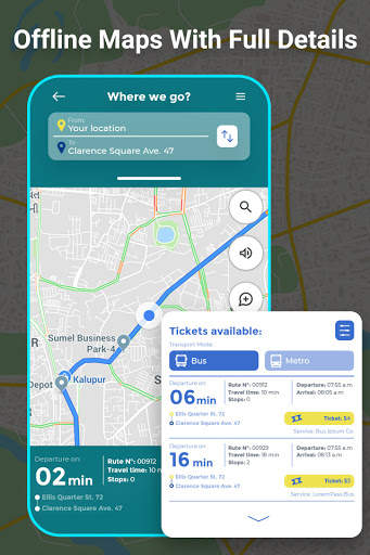 GPS Navigation - Route Finder, Direction, Road Map screenshot 2