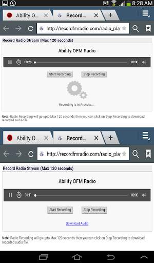 All Browsers Recording Radio Stations screenshot 2