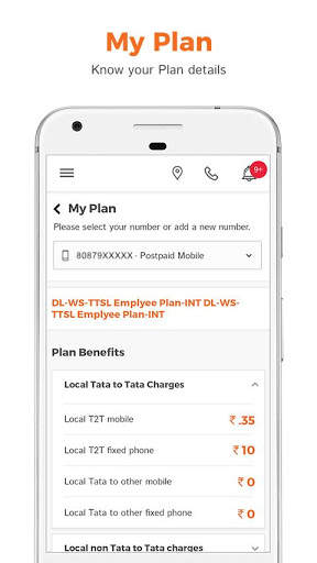 My Tata Docomo- Recharge, Bill screenshot 8