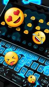 Gleaming Coal Hexagon Keyboard Theme screenshot 3