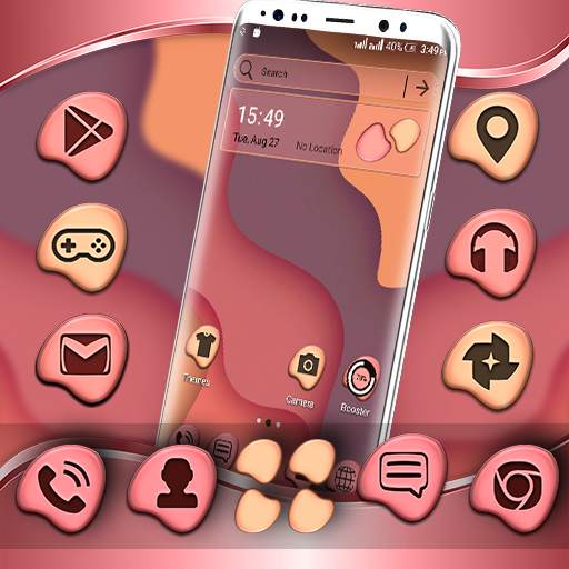 Simple Waves Launcher Theme 1.2