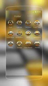 Golden Tech Space Theme screenshot 3