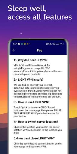 Light VPN - free VPN proxy & fast VPN screenshot 5
