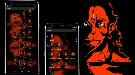 God Hanuman Launcher Theme screenshot 2