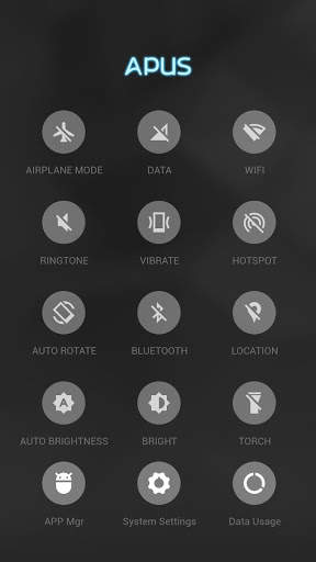 Blue Neon APUS Launcher theme screenshot 3