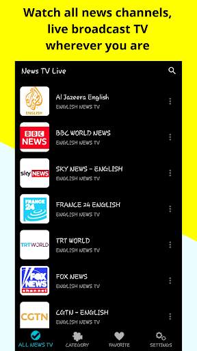 News TV Live - World News Live channels screenshot 1