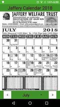 Jaffery Calendar 2018 скриншот 2